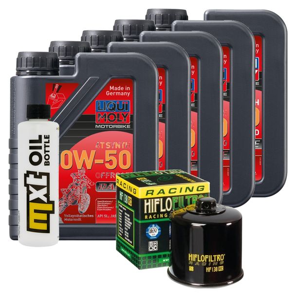 Inspektionspaket 5L 10W-50 + Ölfilter für Aprilia RSV4 Factory 1100 ccm Bj. 2019 - 2022