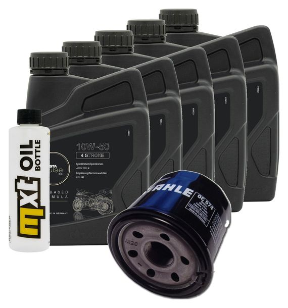 Inspektionspaket 5L 10W-50 + Ölfilter für Aprilia RSV4 Factory 1100 ccm Bj. 2019 - 2022