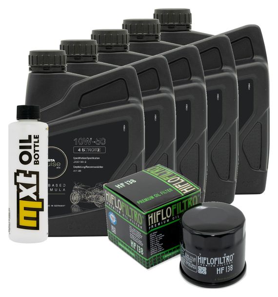 Inspektionspaket 5L 10W-50 + Ölfilter für Aprilia RSV4 Factory 1100 ccm Bj. 2019 - 2022