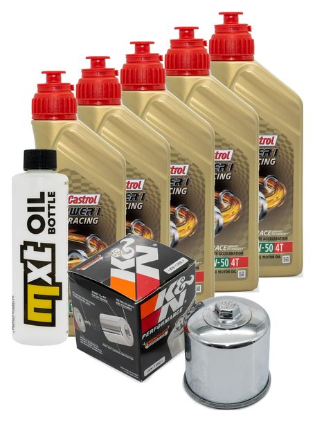 Inspektionspaket 5L 10W-50 + Ölfilter für Aprilia RSV4 Factory 1100 ccm Bj. 2019 - 2022