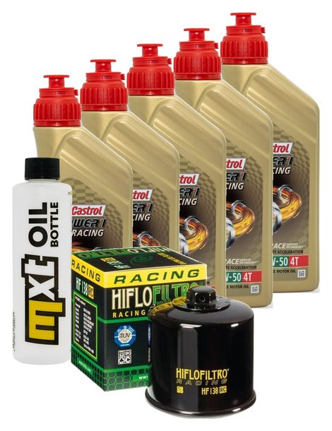 Inspektionspaket 5L 10W-50 + Ölfilter für Aprilia RSV4 Factory 1100 ccm Bj. 2019 - 2022