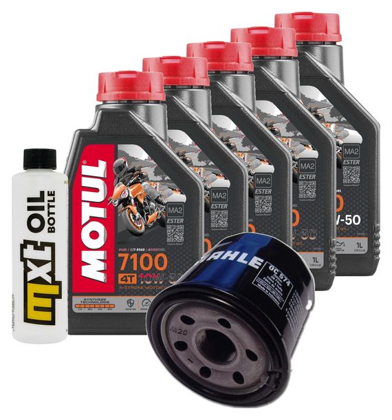 Inspektionspaket 5L 10W-50 + Ölfilter für Aprilia RSV4 Factory 1100 ccm Bj. 2019 - 2022
