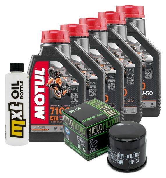 Inspektionspaket 5L 10W-50 + Ölfilter für Aprilia RSV4 Factory 1100 ccm Bj. 2019 - 2022