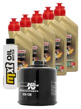 Pacote de Inspeção 5L 10W-50 + Filtro de Óleo para Aprilia RSV4 Factory 1100 ccm Ano de Fabricação 2019 - 2022