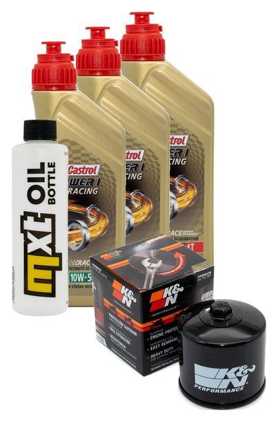 Inspektionspaket 3L 10W-50 + Ölfilter für Cagiva T4E 350 ccm Bj. 1987 - 1992