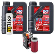 Inspectiekit 2L 5W-40 + Oliefilter voor Sherco SEF 4.5 i R Sixdays 5.0 450 / 500 ccm Bouwjaar 2019 - 2021