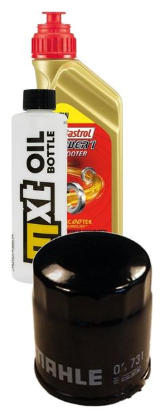 Inspektionspaket 1L 5W-40 + Ölfilter + 1x Zündkerze für Adiva AD 125 ccm Bj. 2008