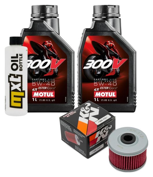 Inspektionspaket 2L 5W-40 + Ölfilter für Adly Hurricane XS Supermoto 400 ccm Bj. 2014 - 2016