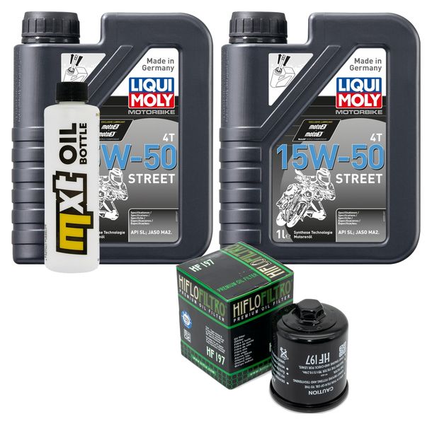 Paquet d'inspection 2L 15W-50+filtre à huile pour Aeon Cobra 2WD 350 ccm Année 2010 - 2011