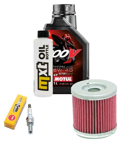 Inspektionspaket 1L 5W-40 + Ölfilter + 1x Zündkerze für Aprilia SX ABS 125 ccm Bj. 2020