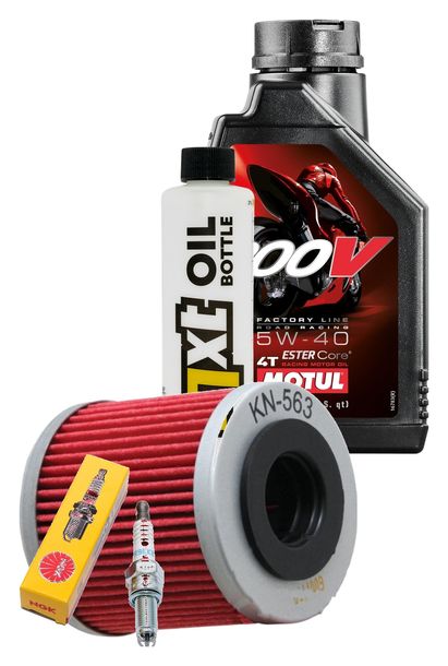 Inspektionspaket 1L 5W-40 + Ölfilter + 1x Zündkerze für Aprilia SX ABS 125 ccm Bj. 2020
