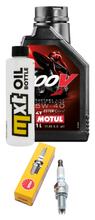 Inspectiepakket 1L 5W-40 + Oliefilter + 1x Bougie voor Aprilia SX ABS 125 cc Jaarmodel 2020