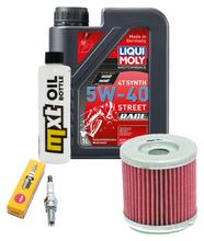 Inspectiepakket 1L 5W-40 + Oliefilter + 1x Bougie voor Aprilia SX ABS 125 cc Jaarmodel 2020