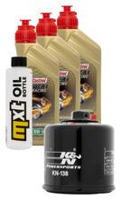Paquete de inspección 3L 10W-50+filtro de aceite para Aprilia Tuono ABS 660 ccm Año 2020