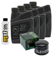 Pacote de inspeção 4L 10W-50 + filtro de óleo para Aprilia Dorsoduro ABS SMV 750 / 1200 ccm Ano de Fabricação 2017
