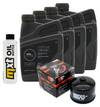 Pacote de inspeção 4L 10W-50 + filtro de óleo para Aprilia Dorsoduro ABS SMV 750 / 1200 ccm Ano de Fabricação 2017