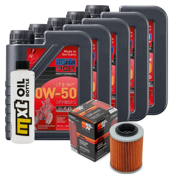 Inspektionspaket 5L 10W-50 + Ölfilter für Aprilia ETV Capo Nord 1000 ccm Bj. 2009