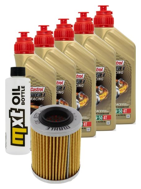 Inspektionspaket 5L 10W-50 + Ölfilter für Aprilia ETV Capo Nord 1000 ccm Bj. 2009