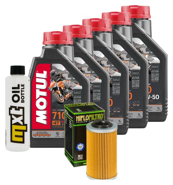 Inspektionspaket 5L 10W-50 + Ölfilter für Aprilia ETV Capo Nord 1000 ccm Bj. 2009