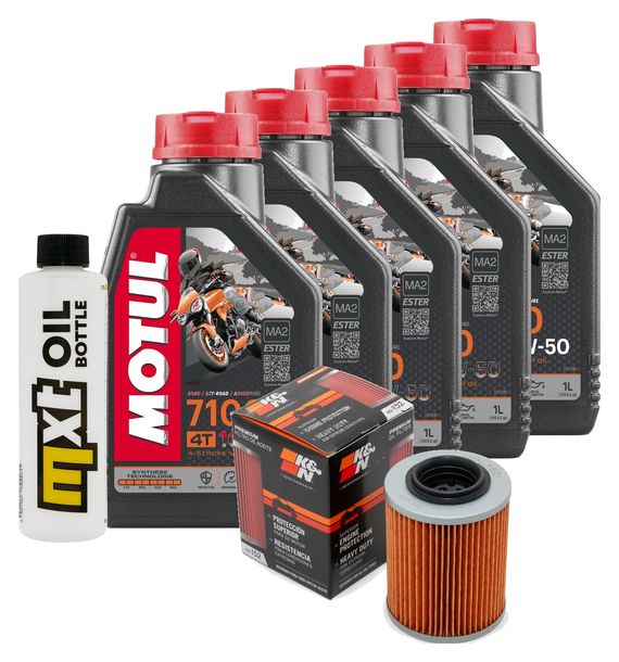 Inspektionspaket 5L 10W-50 + Ölfilter für Aprilia ETV Capo Nord 1000 ccm Bj. 2009