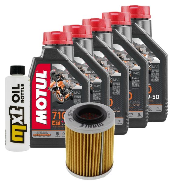 Inspektionspaket 5L 10W-50 + Ölfilter für Aprilia ETV Capo Nord 1000 ccm Bj. 2009