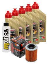 Pacote de Inspeção 5L 10W-50 + filtro de óleo para Aprilia ETV Capo Nord 1000 ccm Ano 2009