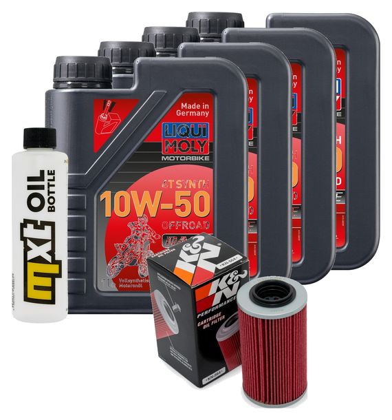 Inspektionspaket 4L 10W-50 + Ölfilter für Aprilia RSV Tuono R 1000 ccm Bj. 2011