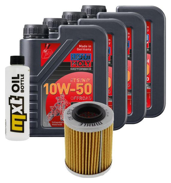 Inspektionspaket 4L 10W-50 + Ölfilter für Aprilia RSV Tuono R 1000 ccm Bj. 2011