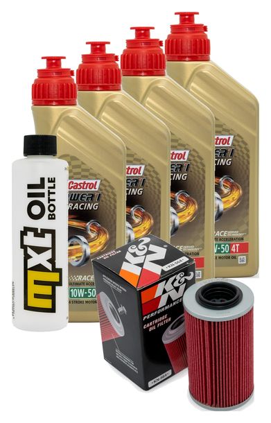 Inspektionspaket 4L 10W-50 + Ölfilter für Aprilia RSV Tuono R 1000 ccm Bj. 2011