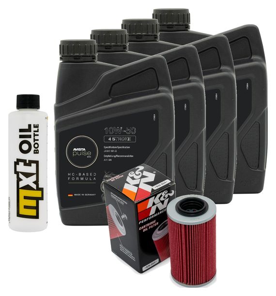 Inspektionspaket 4L 10W-50 + Ölfilter für Aprilia RSV Tuono R 1000 ccm Bj. 2011
