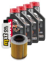 Pacote de Inspeção 4L 10W-50 + Filtro de Óleo para Aprilia RSV Tuono R 1000 ccm Ano 2011