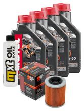 Pacote de Inspeção 4L 10W-50 + Filtro de Óleo para Aprilia RSV Tuono R 1000 ccm Ano 2011
