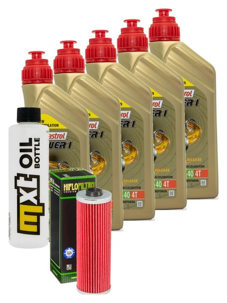Paquete de inspección 5L 10W-40 + filtro de aceite para BMW R 50 5 500 ccm Año 1969 - 1973