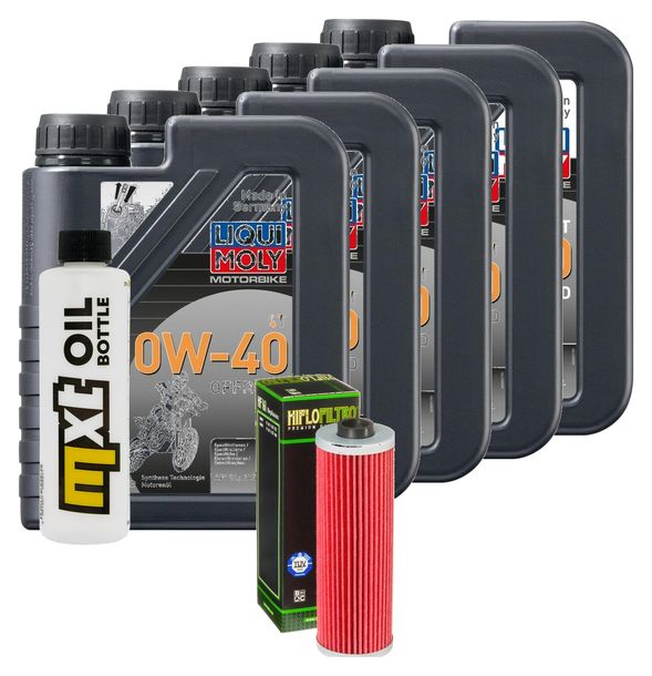Paquete de inspección 5L 10W-40 + filtro de aceite para BMW R 50 5 500 ccm Año 1969 - 1973