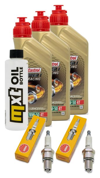 Inspektionspaket 3L 10W-50 + Ölfilter + 2x Zündkerze für BMW R GS Paralever 800 ccm Bj. 1996 - 1998