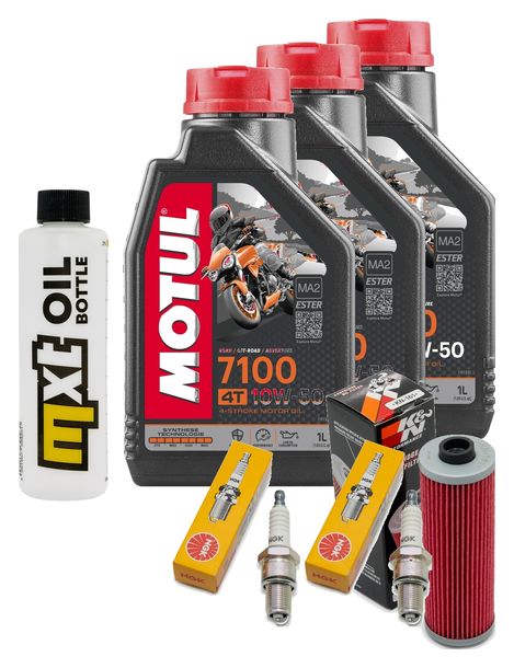 Inspektionspaket 3L 10W-50 + Ölfilter + 2x Zündkerze für BMW R GS Paralever 800 ccm Bj. 1996 - 1998