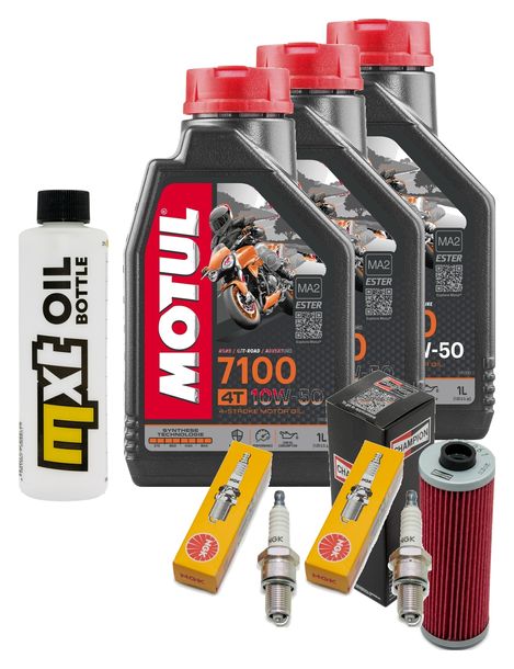 Inspektionspaket 3L 10W-50 + Ölfilter + 2x Zündkerze für BMW R GS Paralever 800 ccm Bj. 1996 - 1998