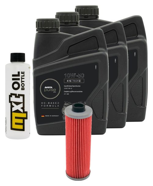 Inspektionspaket 3L 10W-50 + Ölfilter + 2x Zündkerze für BMW R GS Paralever 800 ccm Bj. 1996 - 1998