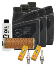 Pacote de Inspeção 3L 10W-50 + Filtro de Óleo + 2x Vela de Ignição para BMW R GS Paralever 800 ccm Ano de Fabricação 1996 - 1998