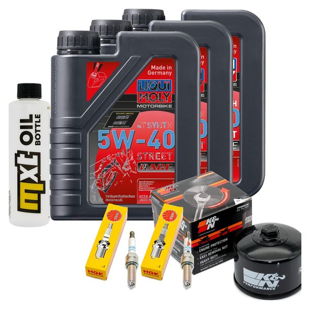 Inspektionspaket 3L 5W-40 + Ölfilter + 2x Zündkerze für BMW F R 900 ccm Bj. 2020