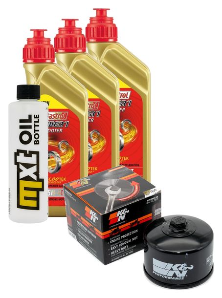 Paquete de inspección 3L 5W-40 + filtro de aceite + 2 bujías para BMW F R 900 ccm Año 2020