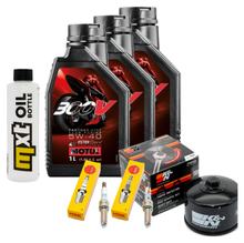 Pacchetto di ispezione 3L 5W-40 + filtro olio + 2x candela per BMW F R 900 ccm Anno 2020