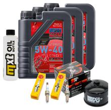 Inspectiepakket 3L 5W-40 + Oliefilter + 2x Bougie voor BMW F R 900 ccm Bj. 2020