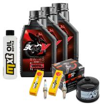 Inspectiepakket 3L 5W-40 + Oliefilter + 2x Bougie voor BMW F R 900 ccm Bauwjaar 2021 - 2022