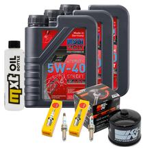 Pacchetto di ispezione 3L 5W-40 + filtro olio + 2x candela per BMW F R 900 ccm Anno 2021 - 2022