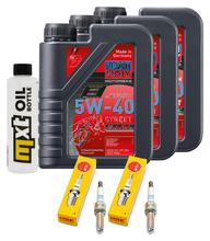 Inspectiepakket 3L 5W-40 + Oliefilter + 2x Bougie voor BMW F R 900 ccm Bauwjaar 2021 - 2022