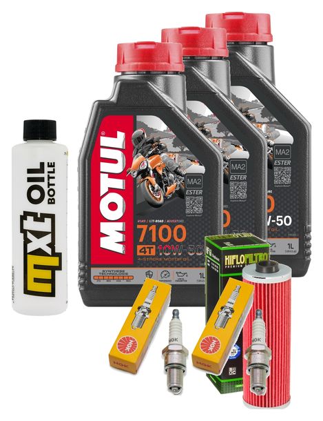 Inspektionspaket 3L 10W-50 + Ölfilter + 2x Zündkerze für BMW R 100 GS 1000 ccm Bj. 1986