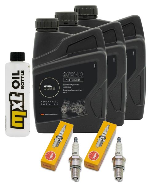 Inspektionspaket 3L 20W-50 + Ölfilter + 2x Zündkerze für BMW R 100 GS 1000 ccm Bj. 1989