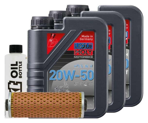 Inspektionspaket 3L 20W-50 + Ölfilter für BMW R 100 RT 1000 ccm Bj. 1981