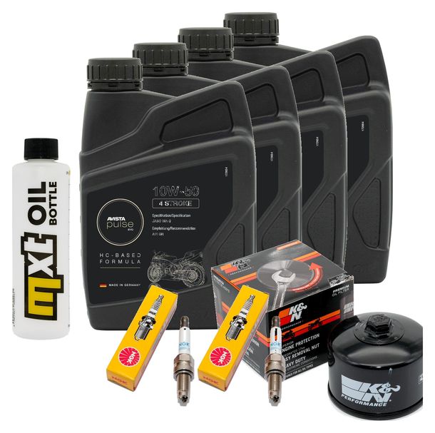 Inspektionspaket 4L 10W-50 + Ölfilter + 2x Zündkerze für BMW R NineT Scrambler Pure Racer Urban 1200 ccm Bj. 2013 - 2015